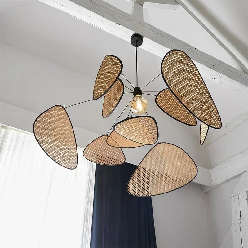 Rattan Petal Pendant